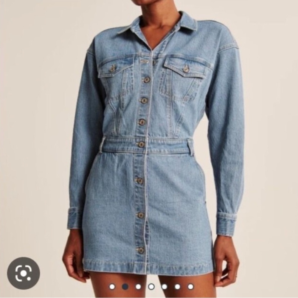 💛 bundle- $40 Abercrombie & Fitch Blue Long Sleeve Denim Dress